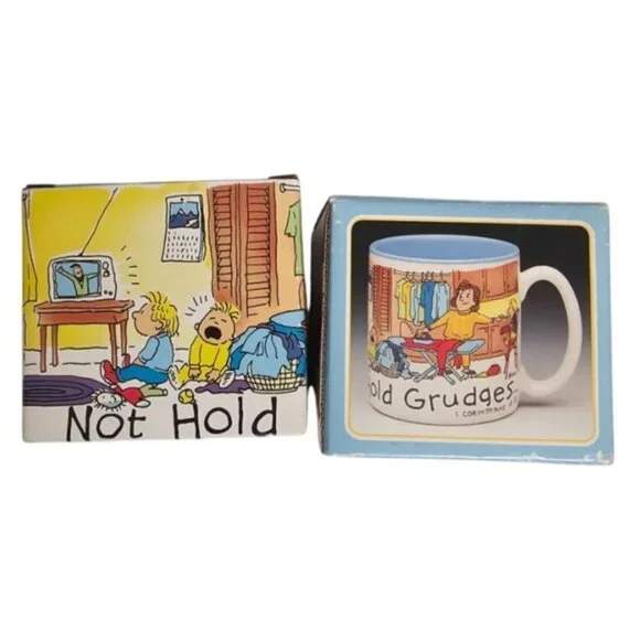 Potpourri Press 1 Corinthians 13:4-5 Love Does Not Hold Grudges Vintage Mug Set - Picture 2 of 16